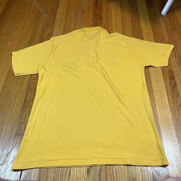 Vintage LSU Tigers LOGO7 Yellow Polo Shirt Embroidered Logo XL Tag Large Fit USA - Picture 6 of 6